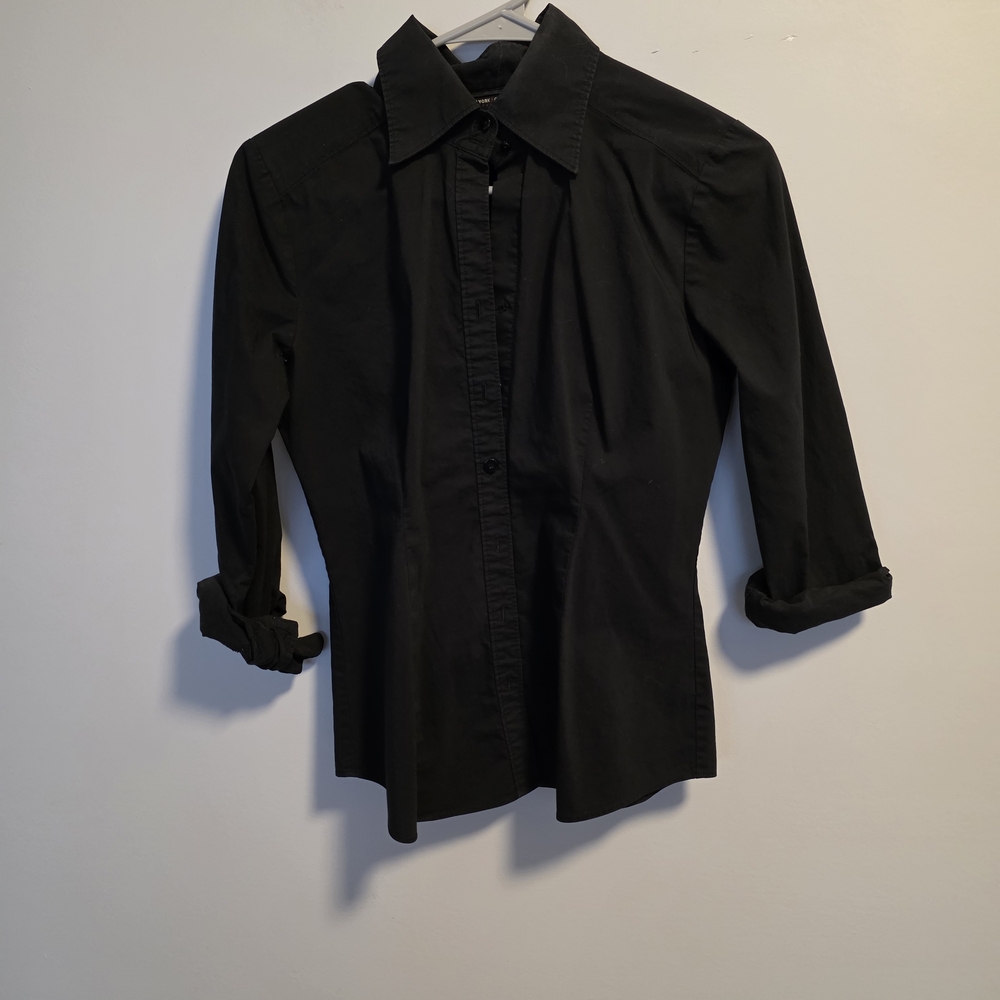New York & Company Black Dress Shirt